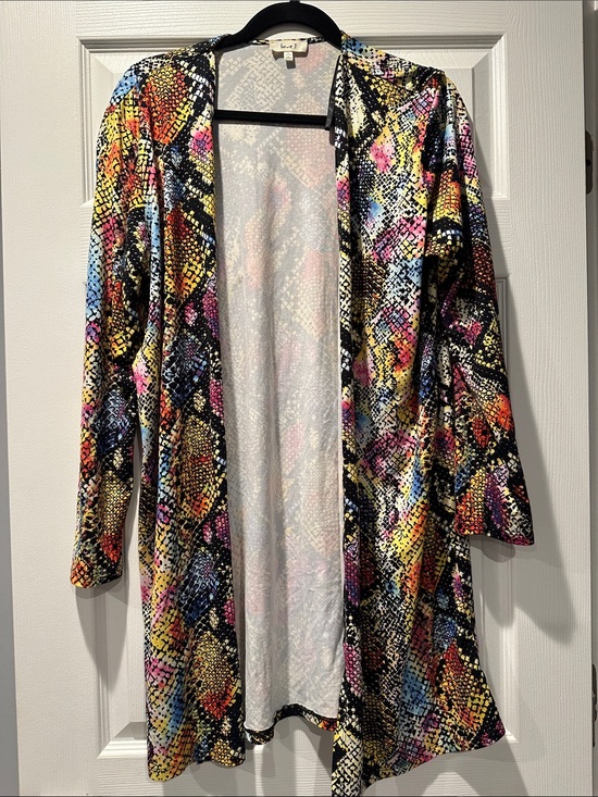 love J Other - love J Multicolor Snake Print Open Front Cardigan